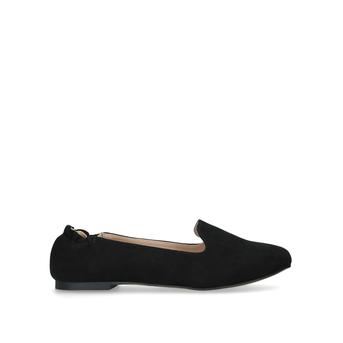 Starling Black Suedette Slip On Ballerina Pumps from Nine West