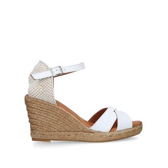 Leona White Espadrille Wedge Sandals from Kurt Geiger London