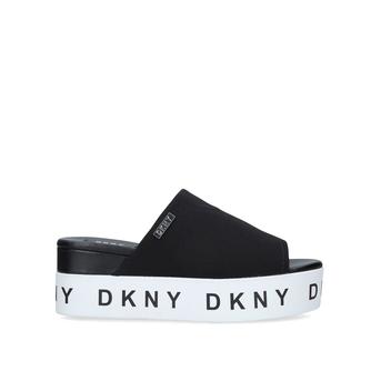 Carli Black Flatform Sliders from DKNY