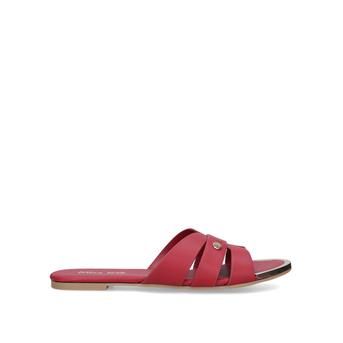 Dallas Red Flat Sandals from Miss KG