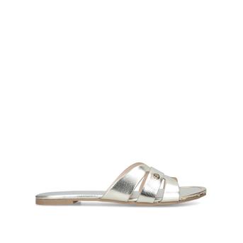 Dallas Gold Flat Sandals from Miss KG