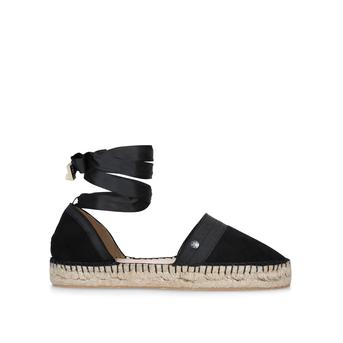 Devon Black Espadrille Sandals from Miss KG