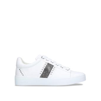 Jargon White And Silver Embellished Trainers from Carvela