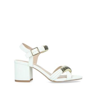 Skipper White Block Heel Sandals from Carvela