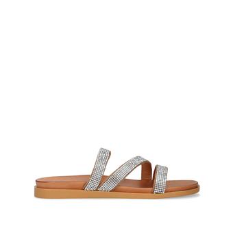 Sahara Tan Leather Flat Embellished Sandals from Carvela Comfort