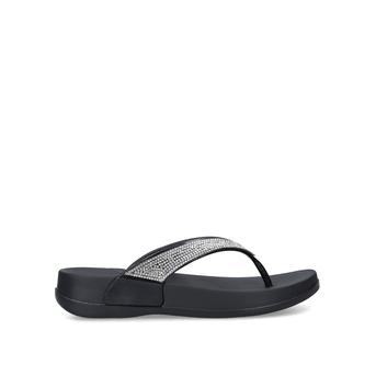 Shona Black Embellished Chunky Sandals from Carvela Comfort
