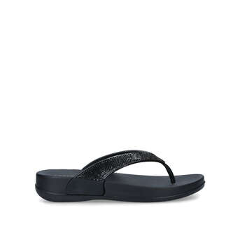 carvela white flip flops