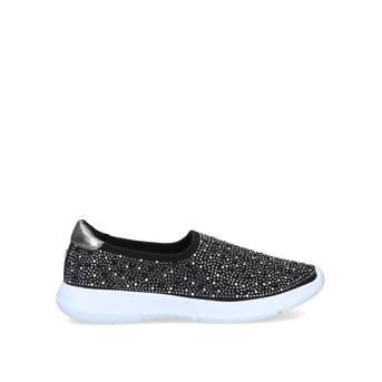 Carla Black Embellished Slip On Trainers from Carvela Comfort