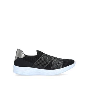 Corinne Black Embellished Slip On Trainers from Carvela Comfort