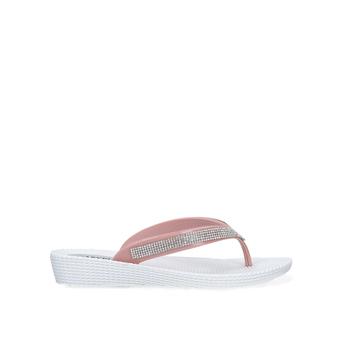 Sebastian White Embellished Flip Flops from Carvela Comfort