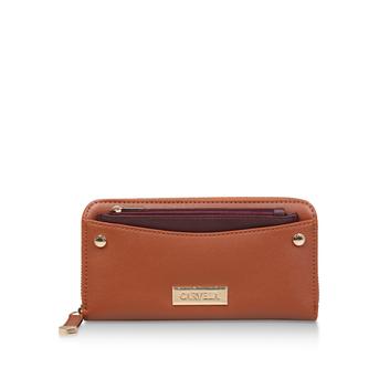 Alia Pocket Detail Wallet Tan Zip Around Purse from Carvela
