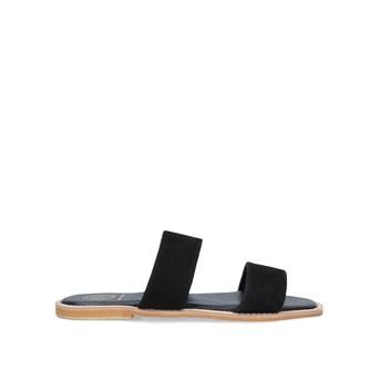Rae Black Suede Sliders from KG Kurt Geiger
