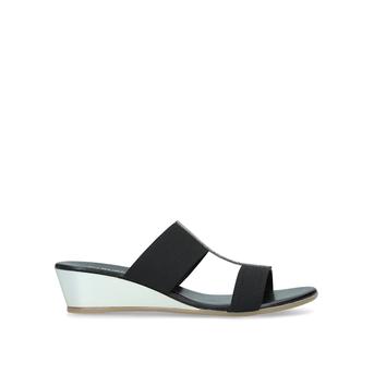 Shanie Black Embellished Wedge Sandals from Carvela Comfort