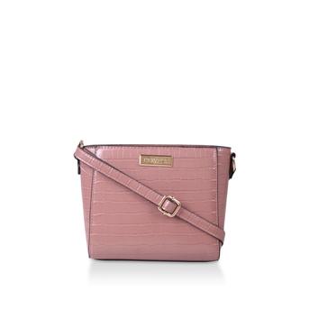 Donnie Small Cross Body Pink Croc Effect Cross Body Bag from Carvela