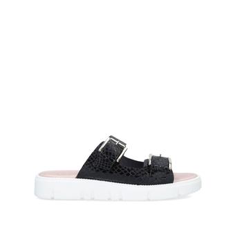 Bangle Black Chunky Buckle Sliders from Carvela