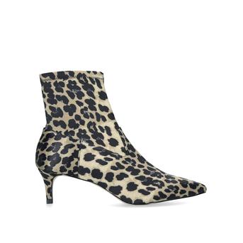 Shakira Leopard Print Kitten Heel Ankle Boots from KG Kurt Geiger