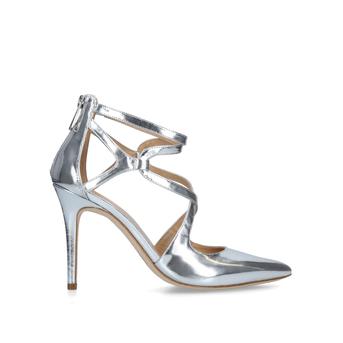 Catia Pump Metallic Silver Patent Stiletto Heel Shoes from Michael Michael Kors