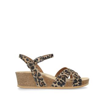 Amy Leopard Print Leather Wedge Sandals from Paul Green