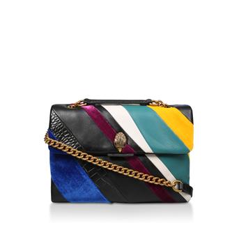 Large Stripe Kensington Multicoloured Striped Shoulder Bag from Kurt Geiger London