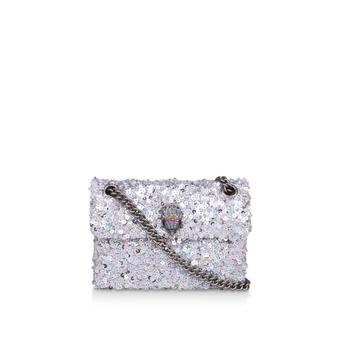Mini Sequin Kensington Metallic Sequinned Embellished Mini Shoulder Bag from Kurt Geiger London