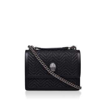 Shoreditch Cross Body Black Leather Cross Body Bag from Kurt Geiger London