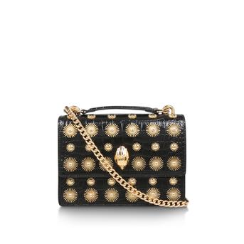 Shoreditch Embellished Bag Black Leather Embellished Cross Body Bag from Kurt Geiger London