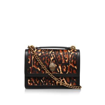 Shoreditch Leopard Bag Leopard Print Calf Hair Leather Cross Body Bag from Kurt Geiger London