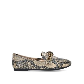 Chelsea Loafer Snake Print Eagle Embellished Loafers from Kurt Geiger London