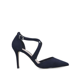 wide fit navy court shoes uk