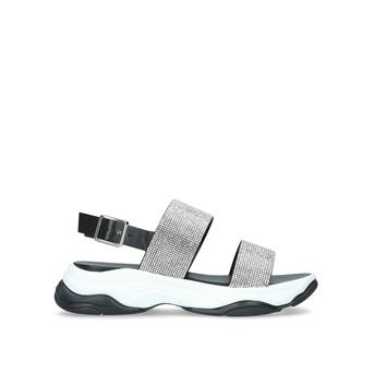 Klay Black Embellished Chunky Sandals from Carvela