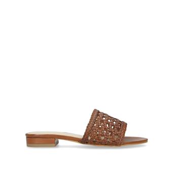 Flick Tan Woven Sliders\n from Nine West