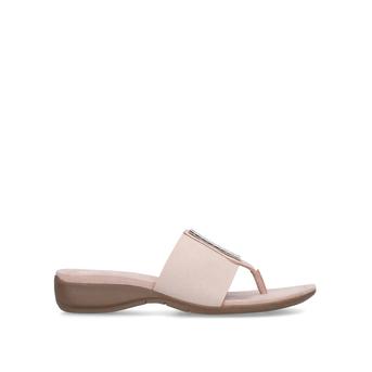 Kilian Pink Wedge Flip Flops from Anne Klein