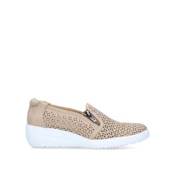 Yepa Nude Zip Wedge Trainers from Anne Klein