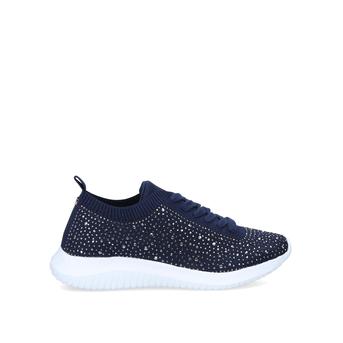 Kathy Navy Embellished Trainers from Miss KG