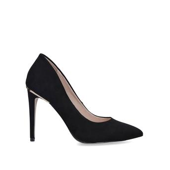 Cayleb Black Suedette Stiletto Court Heels from Miss KG
