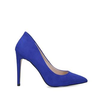 Cayleb Blue Suedette Stiletto Court Heels from Miss KG