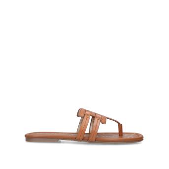 Cara Dark Brown Flat Sandals from Sam Edelman