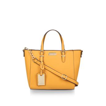 Fan Winged Tote Mustard Yellow Tote Bag from Carvela