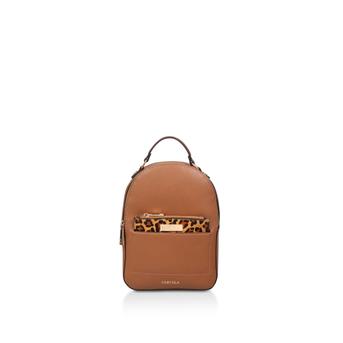 Mini Felix Backpack Tan Mini Backpack With Leopard Print Purse from Carvela