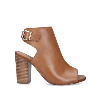 Sent Tan Block Heel Open Back Sandals from Carvela
