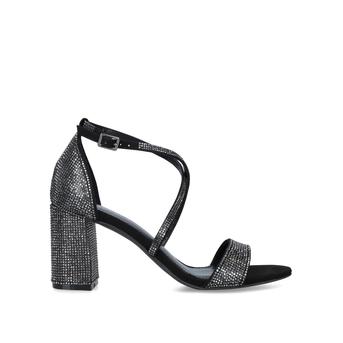 Girls Black Embellished Block Heel Sandals from Carvela