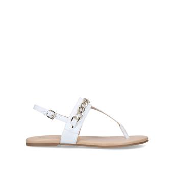 Bristol White Chain Detail Sandals from Nine West
