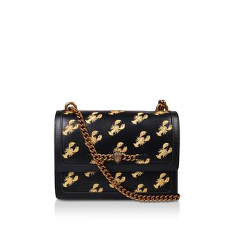 Shoreditch Cross Body Black Lobster Embroidered Cross Body Bag from Kurt Geiger London