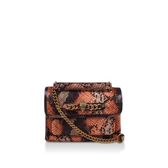 Mini Chelsea Snake Bag Snake Print Mini Shoulder Bag from Kurt Geiger London