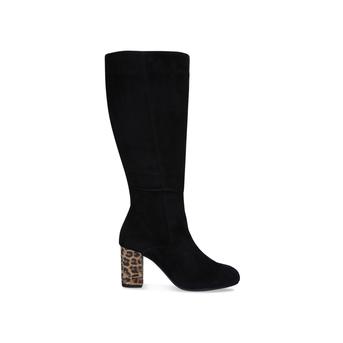 Veil Black Block Heel Knee High Boots from Carvela Comfort
