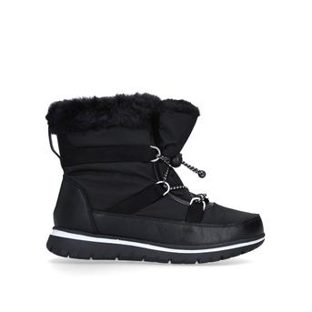 Rudy Black Drawstring Snow Boots from Carvela Comfort