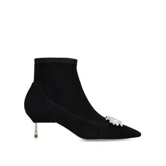 Bellevue Black Cigarette Heeled Ankle Boots from Kurt Geiger London