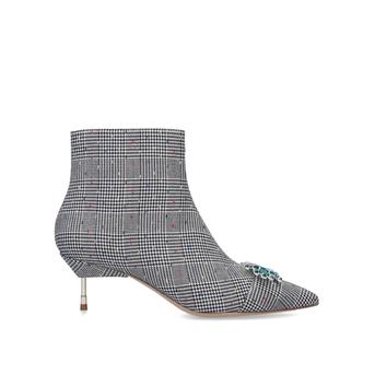 Bellevue Check Cigarette Heeled Ankle Boots from Kurt Geiger London