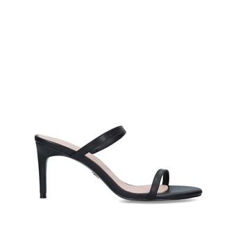 Petra Black Stiletto Heel Strappy Sandals from Kurt Geiger London