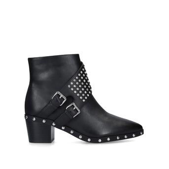 Seth Ankle Boot Black Studded Block Heel Ankle Boots from Kurt Geiger London